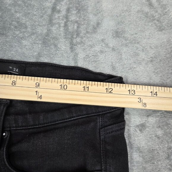 AYR Jeans Womens 24 Black Skinny Stretch Denim - Picture 8 of 10